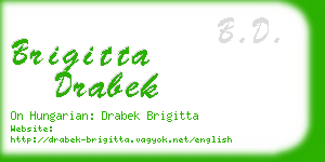 brigitta drabek business card